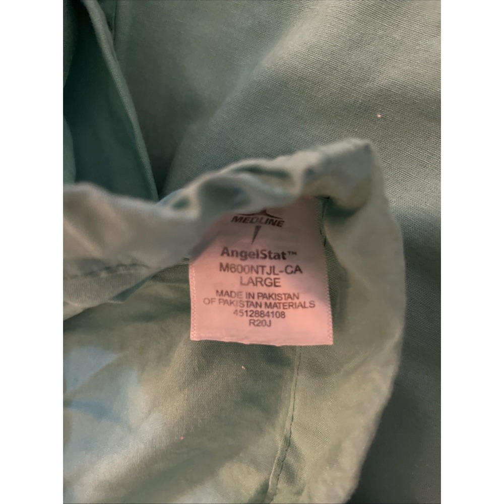 Set Of Size Large Women's Scrubs Blue, Teal, And Black; 6 Bottoms and 7 Tops - Picture 8 of 8